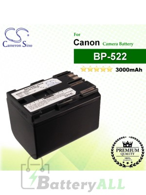 CS-BP522 For Canon Camera Battery Model BP-522