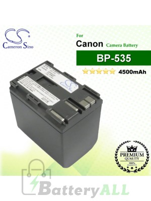 CS-BP535 For Canon Camera Battery Model BP-535