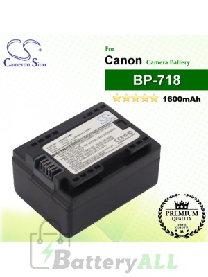 CS-BP718MC For Canon Camera Battery Model BP-718