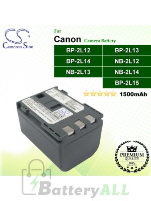 CS-NB2L12 For Canon Camera Battery Model BP-2L12 / BP-2L13 / BP-2L14 / NB-2L12 / NB-2L13 / NB-2L14