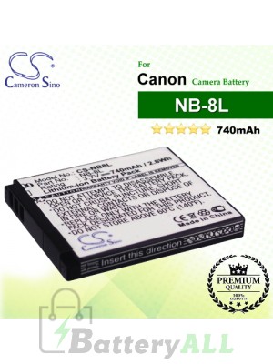CS-NB8L For Canon Camera Battery Model NB-8L