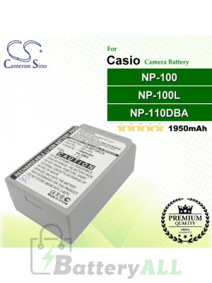 CS-NP100CA For Casio Camera Battery Model NP-100 / NP-100L