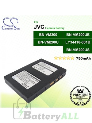 CS-JVM200 For JVC Camera Battery Model BN-VM200 / BN-VM200U / BN-VM200UE / BN-VM200US / LY34416-001B
