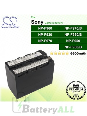 CS-F930 For Sony Camera Battery Model NP-F930 / NP-F930/B / NP-F950 / NP-F950/B / NP-F960 / NP-F970 / NP-F970/B / XL-B2 / XL-B3