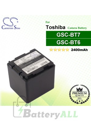 CS-TOBT7 For Toshiba Camera Battery Model GSC-BT6 / GSC-BT7