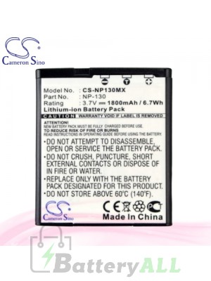 CS Battery for Casio Exilim EX-ZR310GD / EX-ZR310RD Battery 1800mah CA-NP130MX