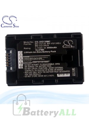 CS Battery for JVC GZ-MG750BU / GZ-MG750BUC / GZ-MG750BUS Battery 4450mah CA-JVG138MC