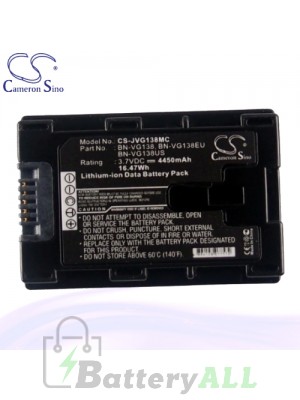 CS Battery for JVC GZ-MS110BUC / GZ-MS110BUS / GZ-MS110U Battery 4450mah CA-JVG138MC