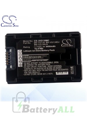 CS Battery for JVC GZ-MS230RU / GZ-MS230RUC / GZ-MS230RUS Battery 4450mah CA-JVG138MC