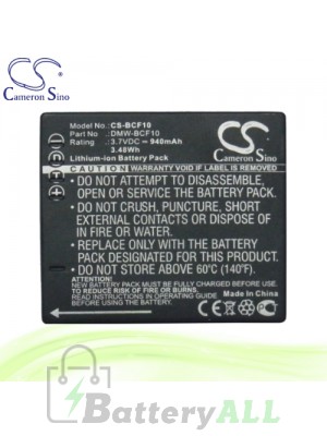 CS Battery for Panasonic Lumix DMC-FT1EB-A / DMC-FT1EB-S Battery 940mah CA-BCF10