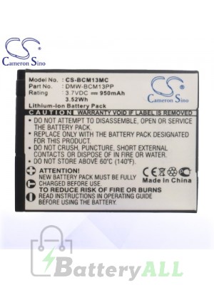 CS Battery for Panasonic Lumix DMC-TS5 / DMC-TS5A / DMC-TS5D Battery 950mah CA-BCM13MC