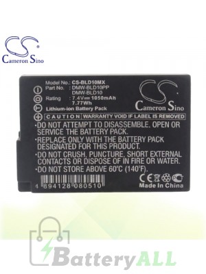 CS Battery for Panasonic Lumix DMC-GX1W / DMC-GX1WGK Battery 1050mah CA-BLD10MX