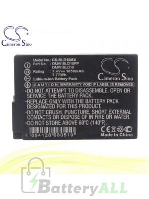 CS Battery for Panasonic Lumix DMC-ZS7K / DMC-G3T / DMC-GX1 Battery 1050mah CA-BLD10MX