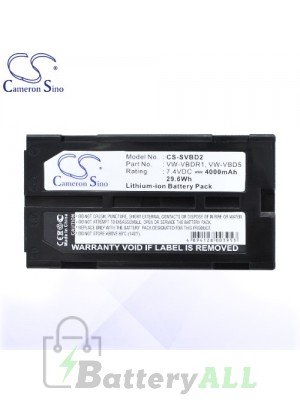 CS Battery for Panasonic GA-EZ20 / NV-DJ1 / NV-DJ100 / NV-DS5 Battery 4000mah CA-SVBD2