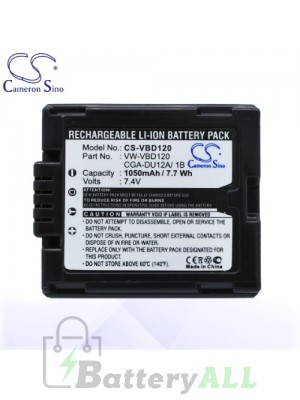 CS Battery for Panasonic DZ-GX3300(B) / DZ-GX3300(S) Battery 1050mah CA-VBD120