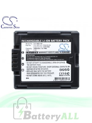 CS Battery for Panasonic PV-GS35 / PV-GS36 / PV-GS39 Battery 1440mah CA-VBD140