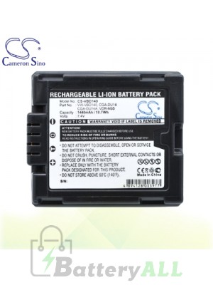 CS Battery for Panasonic VDR-D100 / VDR-D100EB-S / VDR-D150 Battery 1440mah CA-VBD140