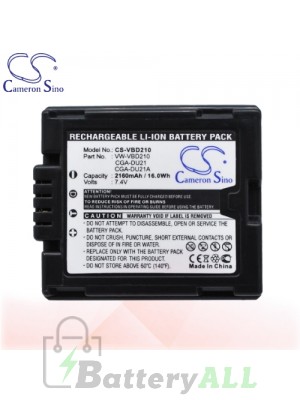 CS Battery for Panasonic NV-GS320 / PV-GS19 / PV-GS29 Battery 2160mah CA-VBD210