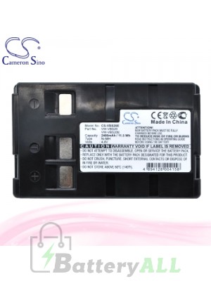 CS Battery for Panasonic NV-S65E / NV-VX33EG / NV-X100 Battery 2400mah CA-VBS20E