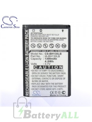 CS Battery for Samsung HMX-W300RN / HMX-W300RP / HMX-W300YN Battery 1300mah CA-BH130LB