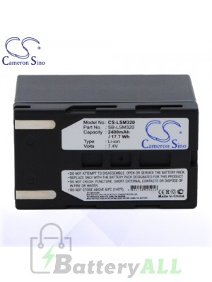 CS Battery for Samsung SB-LSM320 / Samsung SC-D263 / SC-D351 Battery 2400mah CA-LSM320