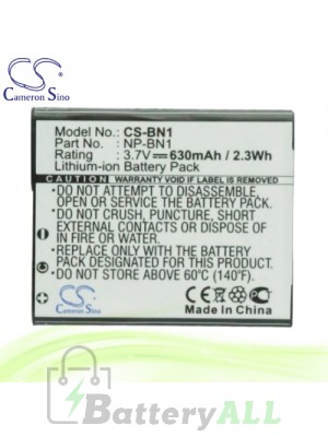 CS Battery for Sony Cyber-shot DSC-W650 / DSC-W650B / DSC-W650R Battery 630mah CA-BN1