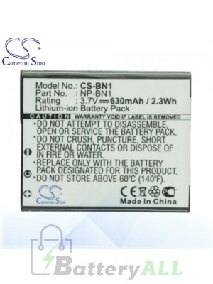 CS Battery for Sony Cyber-shot DSC-WX70V / DSC-WX70W / DSC-WX100 Battery 630mah CA-BN1