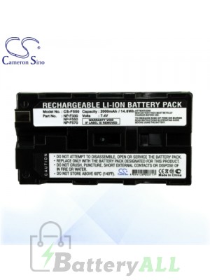 CS Battery for Sony DCR-TRV620E / DCR-TRV620K / DCR-TRV720 Battery 2000mah CA-F550