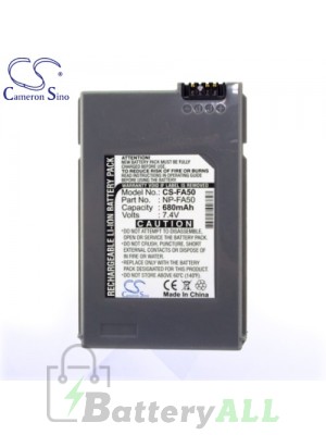 CS Battery for Sony DCR-PC55EW / DCR-PC55R / DCR-PC55S Battery 680mah CA-FA50