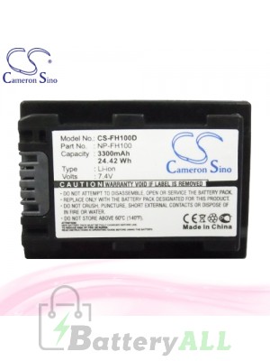 CS Battery for Sony DCR-DVD310E / DCR-DVD403 / DCR-DVD403E Battery 3300mah CA-FH100D