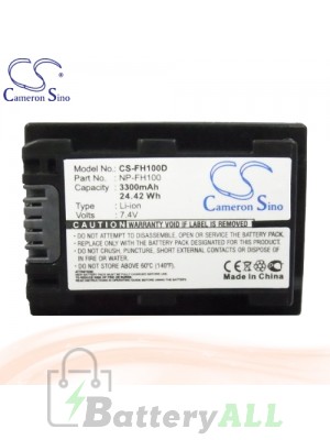 CS Battery for Sony DCR-HC37E / DCR-HC38E / DCR-HC39E Battery 3300mah CA-FH100D