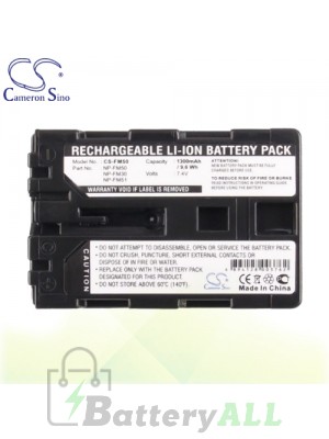 CS Battery for Sony DCR-PC101K / DCR-PC103E / DCR-HC15E Battery 1300mah CA-FM50