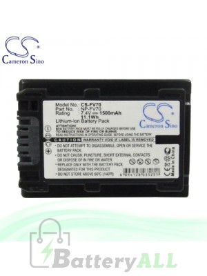 CS Battery for Sony DCR-HC48E / DCR-HC51E / DCR-HC53E Battery 1500mah CA-FV70