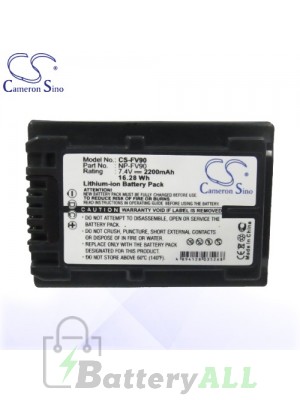 CS Battery for Sony DCR-SX44/E / DCR-SX44/L / DCR-SX44/R Battery 2200mah CA-FV90