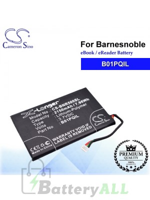 CS-BNR500SL For Barnes & Noble Ebook Battery Model B01PQIL
