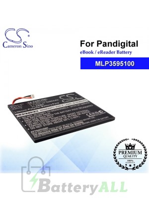 CS-PNR740SL For Pandigital Ebook Battery Model MLP3595100