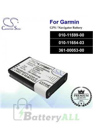 CS-GRM600XL For Garmin GPS Battery Model 010-11599-00 / 010-11654-03 / 361-00053-00