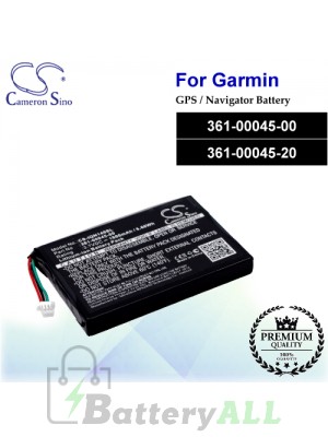 CS-IQN149SL For Garmin GPS Battery Model 361-00045-00 / 361-00045-20