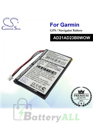CS-IQN460SL For Garmin GPS Battery Model AD21AD23B0WOW