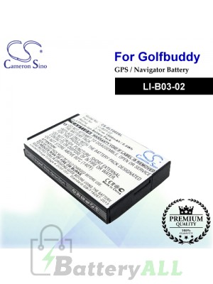 CS-GLF002SL For Golf Buddy GPS Battery Model LI-B03-02