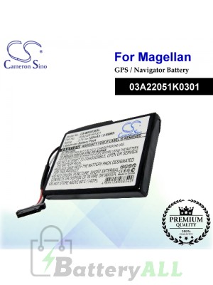CS-MR2036SL For Magellan GPS Battery Model 03A22051K0301