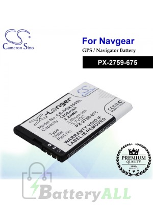 CS-NGX350SL For NavGear GPS Battery Model PX-2759-675