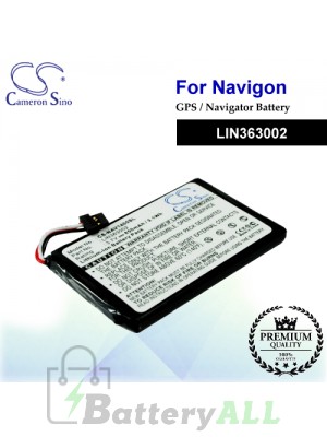 CS-NAV1400SL For Navigon GPS Battery Model LIN363002