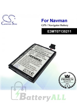 CS-ICN510SL For NAVMAN GPS Battery Model E3MT07135211