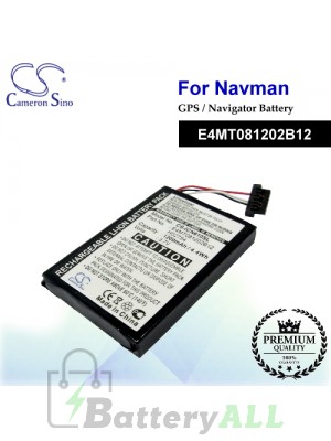 CS-ICN610SL For NAVMAN GPS Battery Model E4MT081202B12
