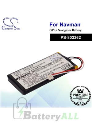 CS-ICN750SL For NAVMAN GPS Battery Model PS-803262