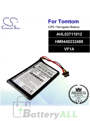 CS-TM750SL For TomTom GPS Battery Model AHL03711012 / HM9440232488 / VF1A