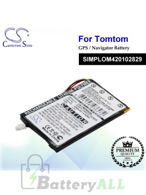CS-TMP800SL For TomTom GPS Battery Model SIMPLOM420102829