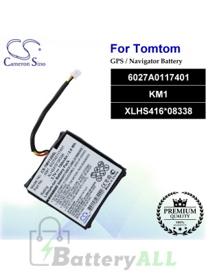CS-TMV120SL For TomTom GPS Battery Model 6027A0117401 / KM1 / XLHS416*08338