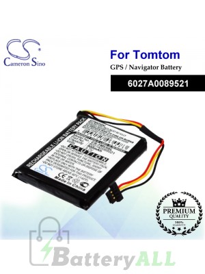 CS-TMV5SL For TomTom GPS Battery Model 6027A0089521